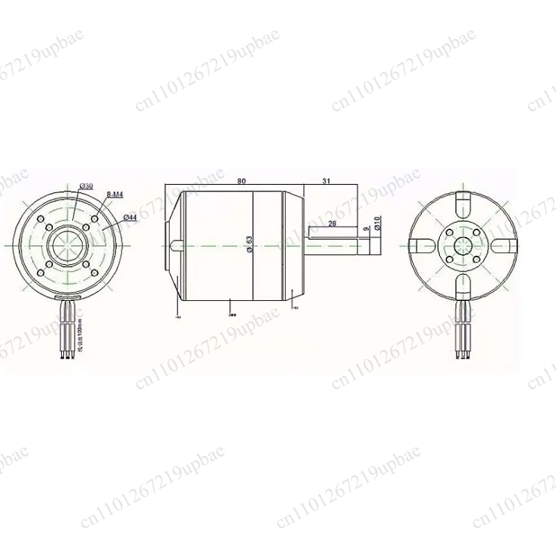 6384 Brushless Motor Sensored - 6384 150KV 200KV Motore Brushless Sensored
